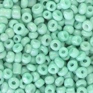 Glasperlen rocailles 8/0 (3mm) Lucite green